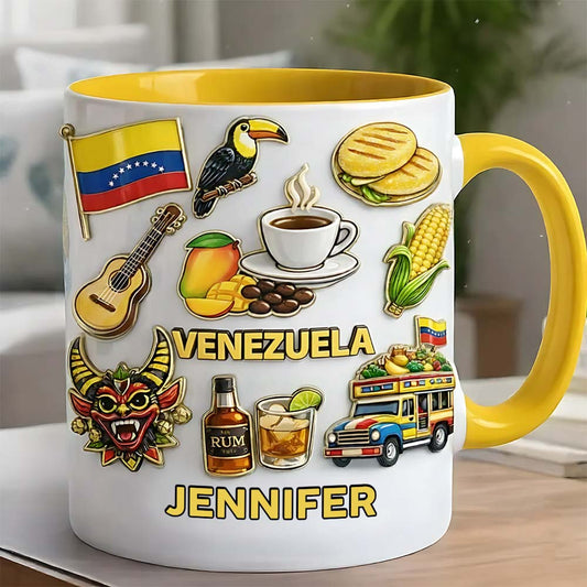 Stand Strong Venezuela - Personalized Expats Accent Mug