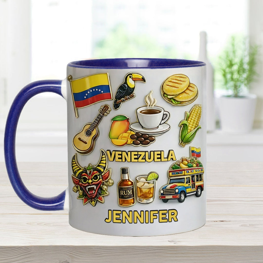 Stand Strong Venezuela - Personalized Expats Accent Mug
