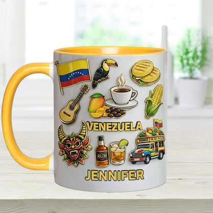 Stand Strong Venezuela - Personalized Expats Accent Mug