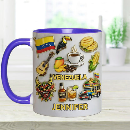 Stand Strong Venezuela - Personalized Expats Accent Mug