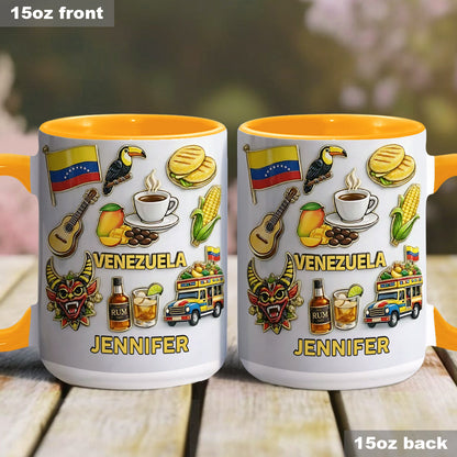 Stand Strong Venezuela - Personalized Expats Accent Mug