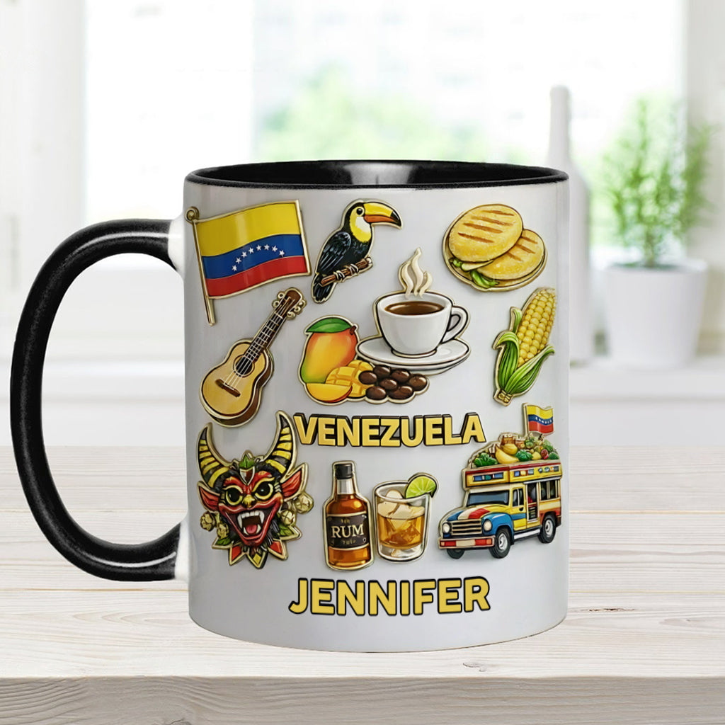 Stand Strong Venezuela - Personalized Expats Accent Mug