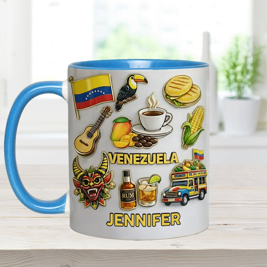 Stand Strong Venezuela - Personalized Expats Accent Mug