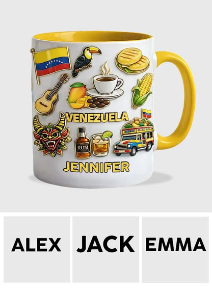Stand Strong Venezuela - Personalized Expats Accent Mug