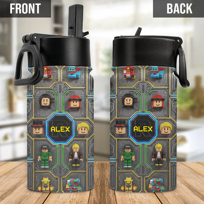 Role Play Game - Personalized 3D Gaming Kids Water Bottle