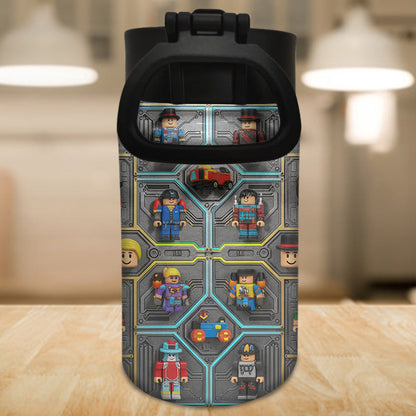 Role Play Game - Personalized 3D Gaming Kids Water Bottle