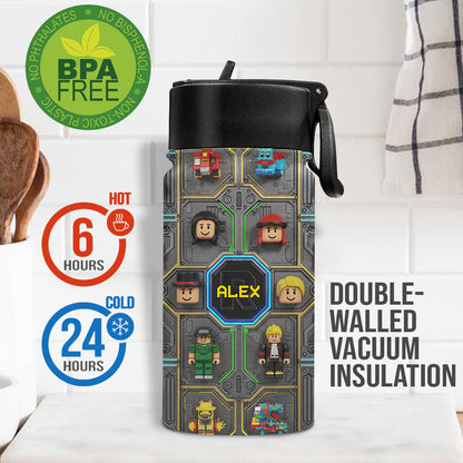 Role Play Game - Personalized 3D Gaming Kids Water Bottle