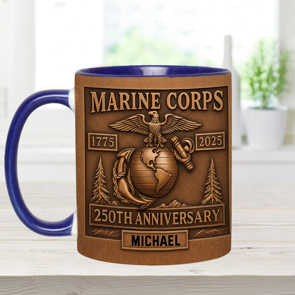 Proud Veteran - Personalized Veteran Accent Mug
