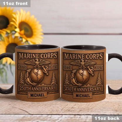 Proud Veteran - Personalized Veteran Accent Mug