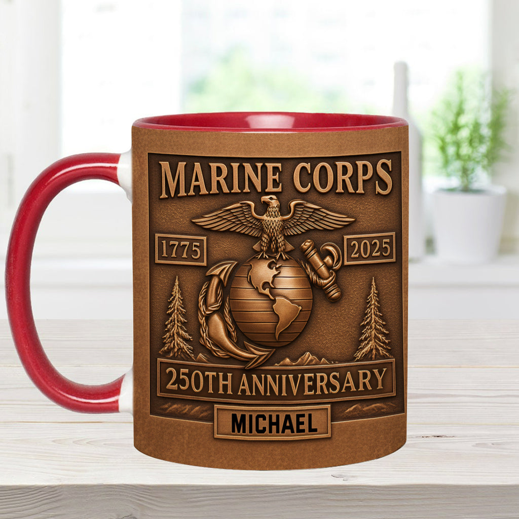 Proud Veteran - Personalized Veteran Accent Mug