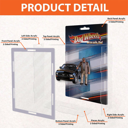 Drive Safe, Dad - Personalized Car Lover Acrylic Display Box