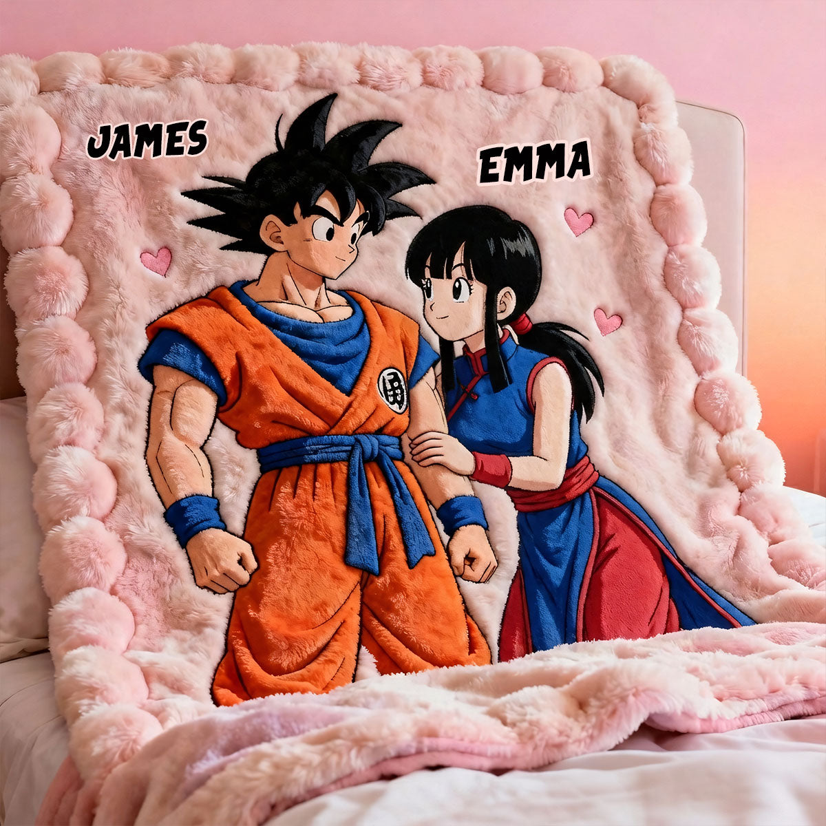You And Me - Personalized Seven Balls Blanket