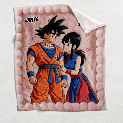 You And Me - Personalized Seven Balls Blanket