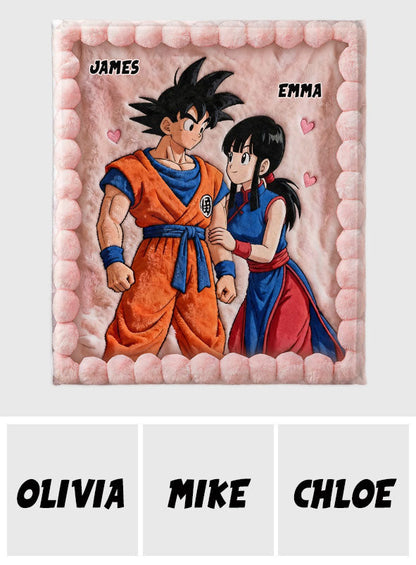 You And Me - Personalized Seven Balls Blanket