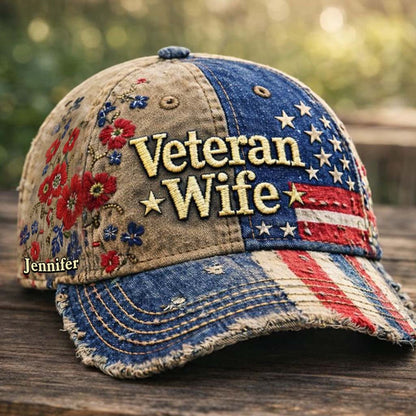 Veteran Wife - Personalized Veteran Classic Cap