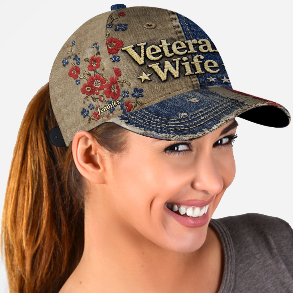 Veteran Wife - Personalized Veteran Classic Cap