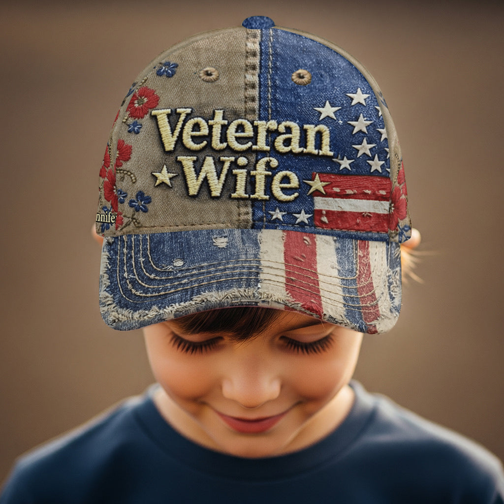 Veteran Wife - Personalized Veteran Classic Cap