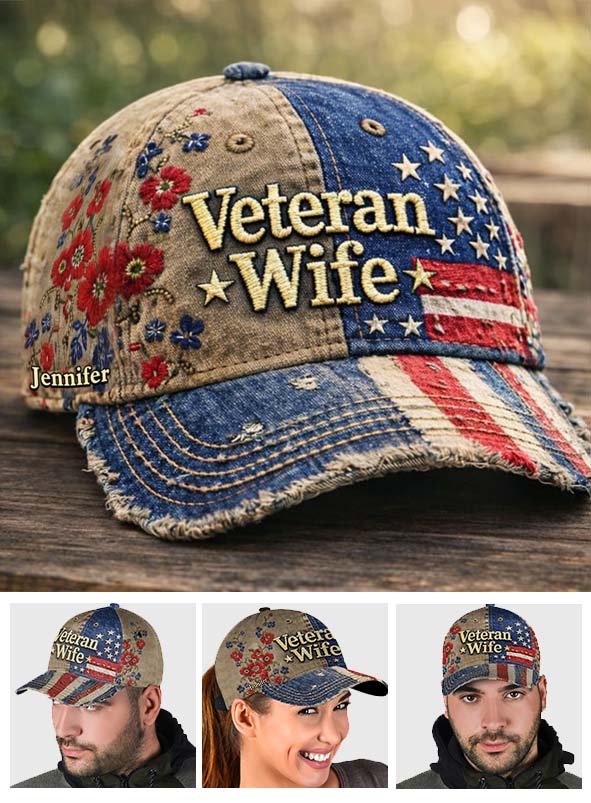 Veteran Wife - Personalized Veteran Classic Cap