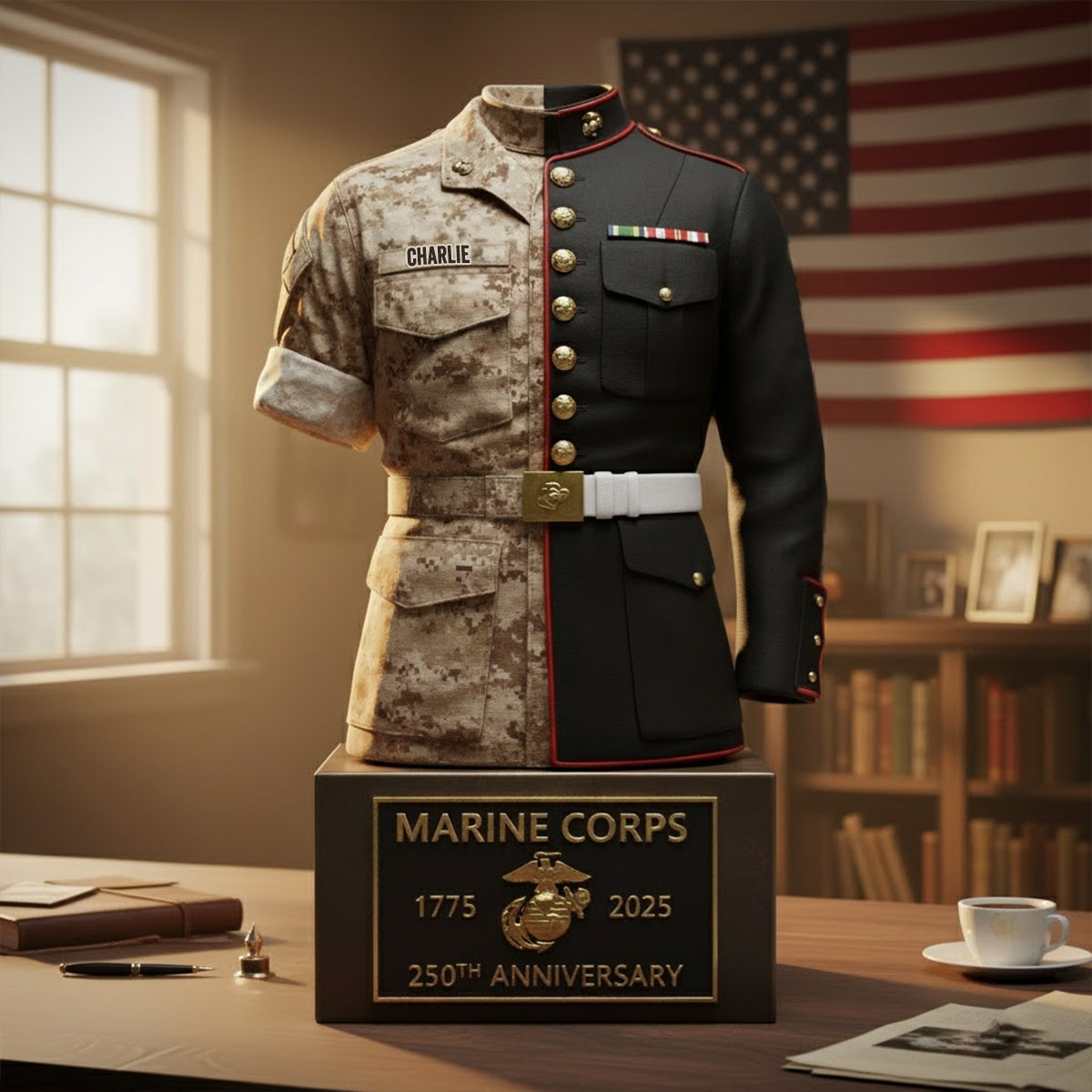 250th Anniversary - Personalized Veteran Custom Shaped Acrylic Plaque