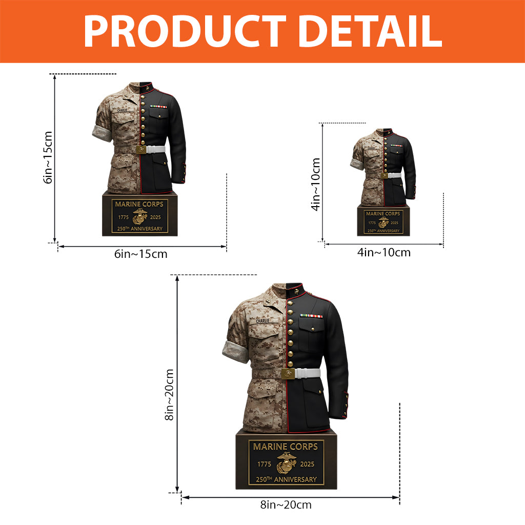 250th Anniversary - Personalized Veteran Custom Shaped Acrylic Plaque