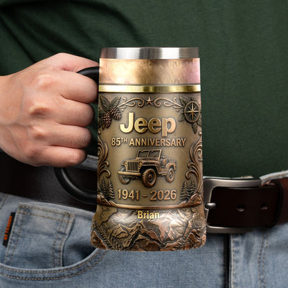 85th Anniversary - Personalized Car Beer Stein
