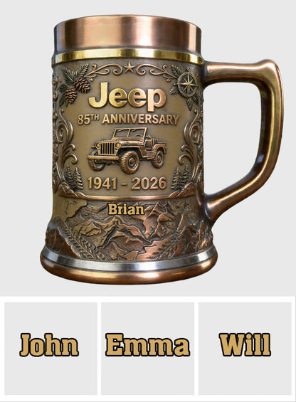 85th Anniversary - Personalized Car Beer Stein