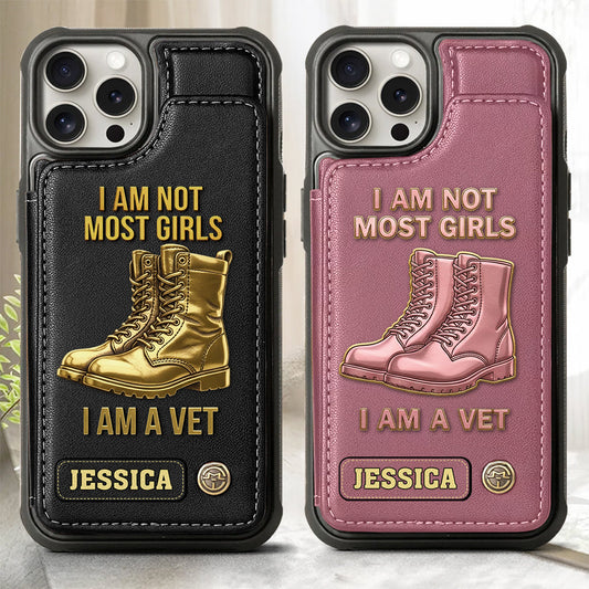 I Am A Vet - Personalized Veteran Wallet Phone Case