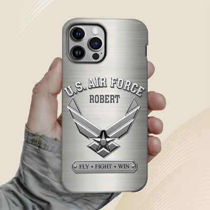 Fly · Fight · Win - Personalized Veteran Full Print Phone Case