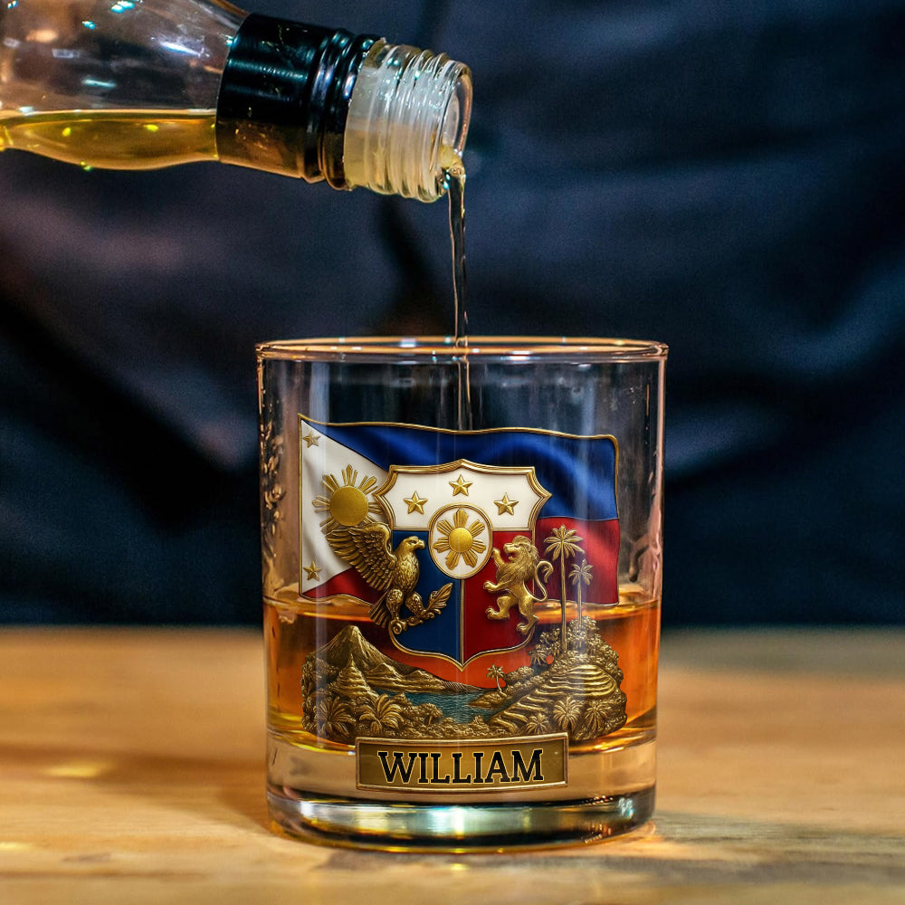Proud Philippines - Personalized Expats Whiskey Decanter Set