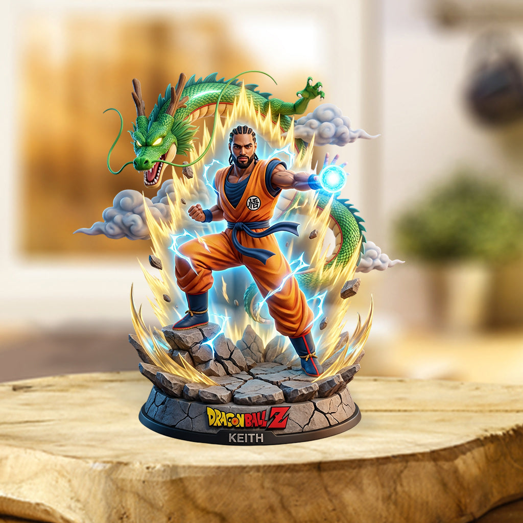 Custom Any Photo The Dragon Hero - Personalized Seven Balls Custom Shaped Acrylic Plaque