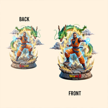 Custom Any Photo The Dragon Hero - Personalized Seven Balls Custom Shaped Acrylic Plaque