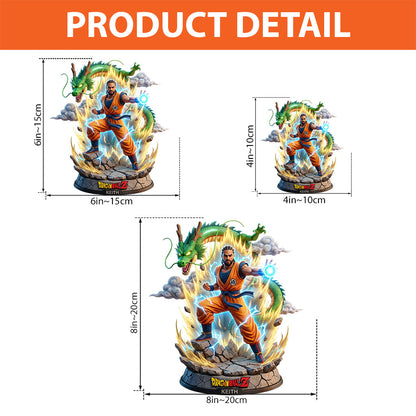 Custom Any Photo The Dragon Hero - Personalized Seven Balls Custom Shaped Acrylic Plaque