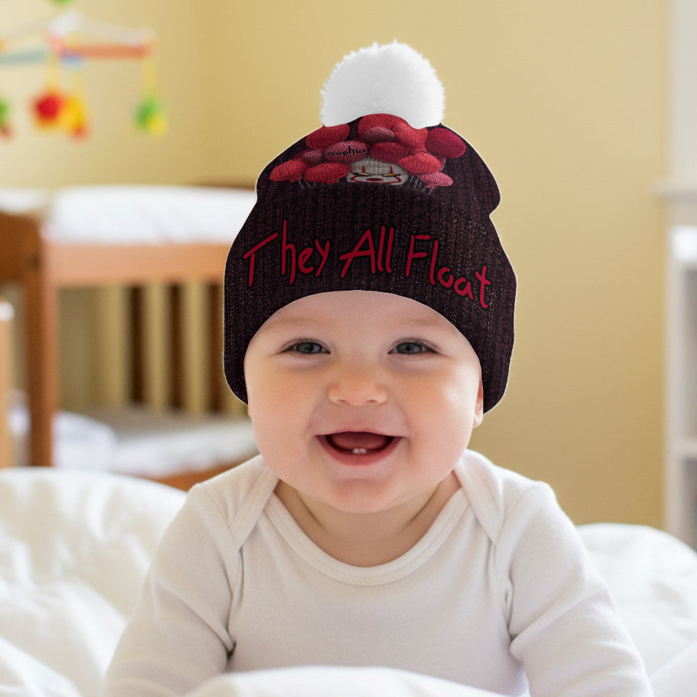 They All Float - Personalized Horror Character Beanie Hat
