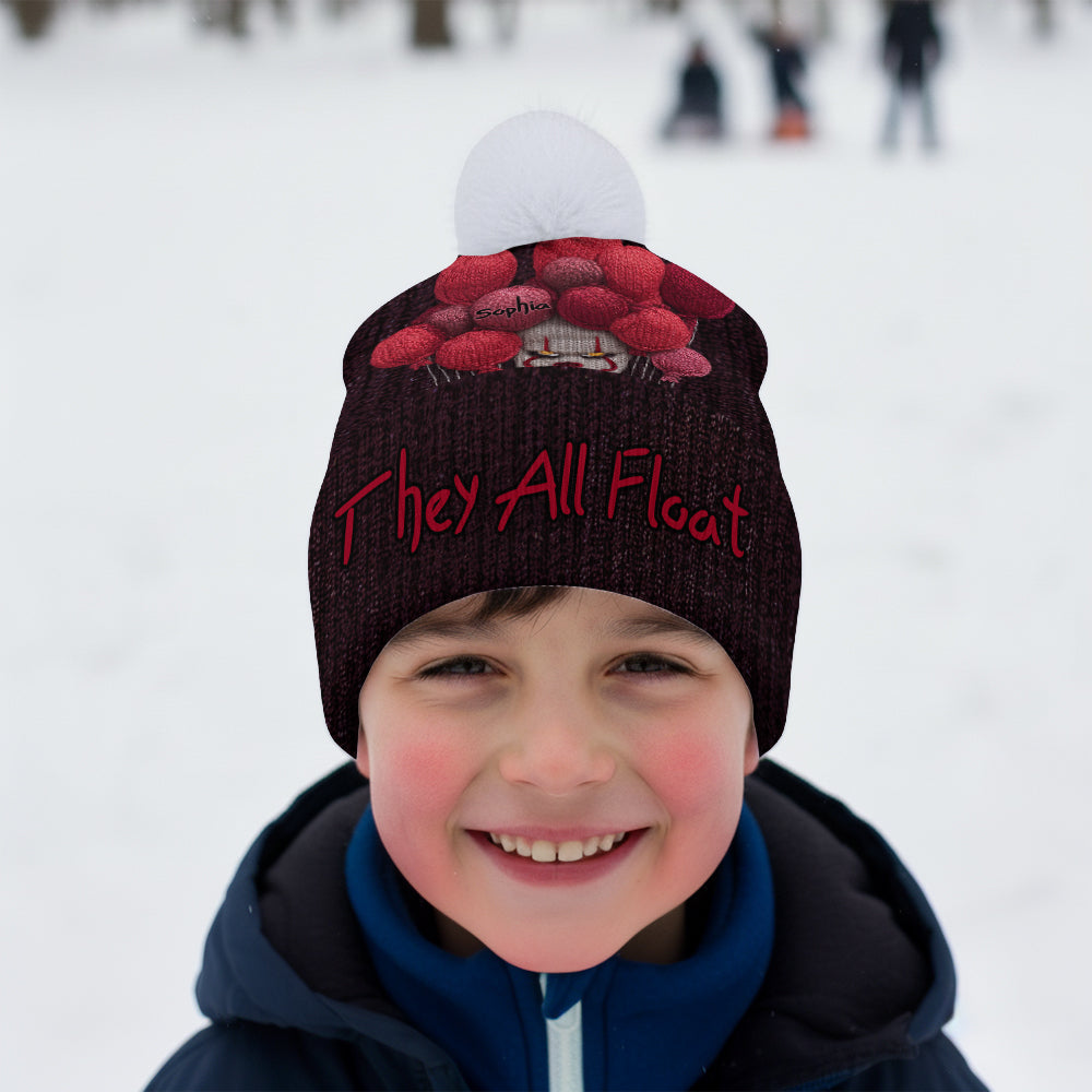 They All Float - Personalized Horror Character Beanie Hat