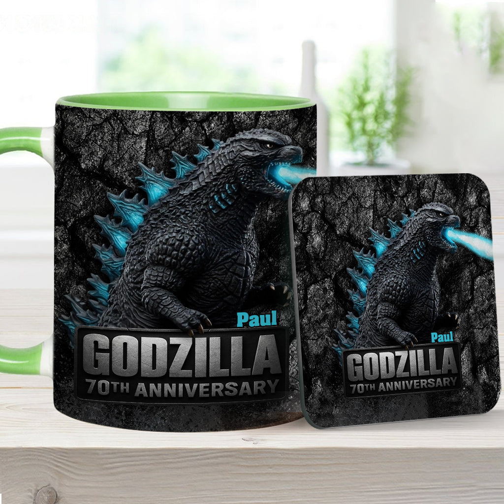 70th Anniversary - Personalized Giant Monster Accent Mug