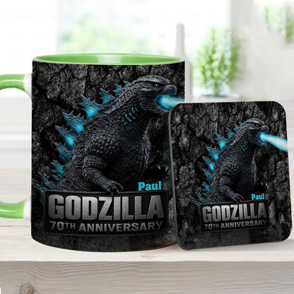 70th Anniversary - Personalized Giant Monster Accent Mug
