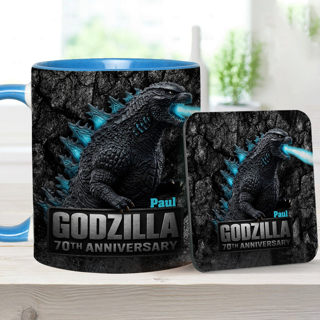 70th Anniversary - Personalized Giant Monster Accent Mug