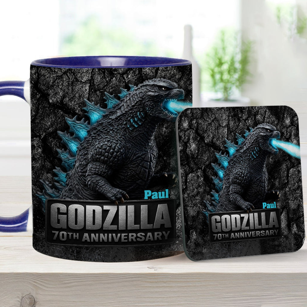 70th Anniversary - Personalized Giant Monster Accent Mug