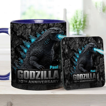 70th Anniversary - Personalized Giant Monster Accent Mug