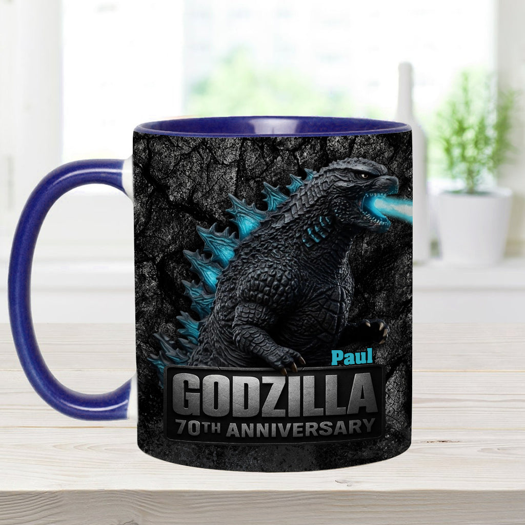 70th Anniversary - Personalized Giant Monster Accent Mug
