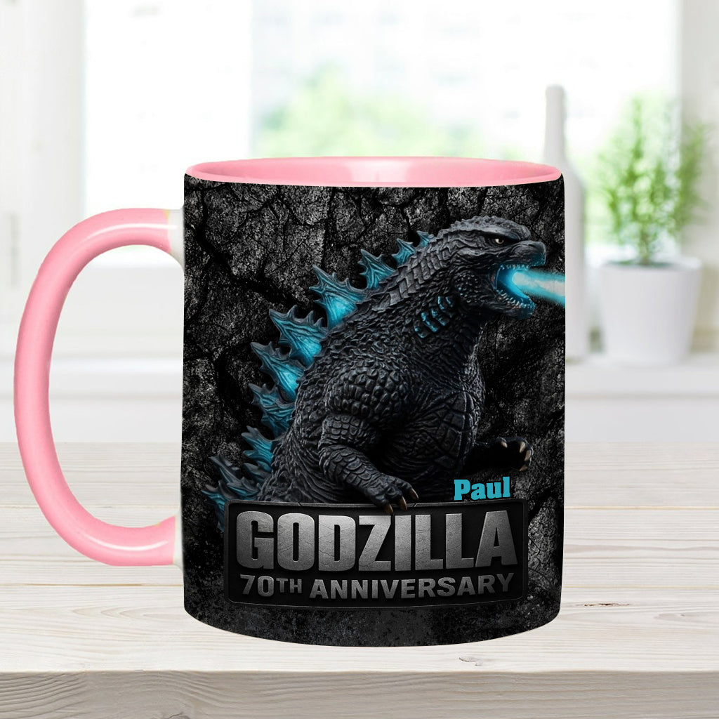70th Anniversary - Personalized Giant Monster Accent Mug