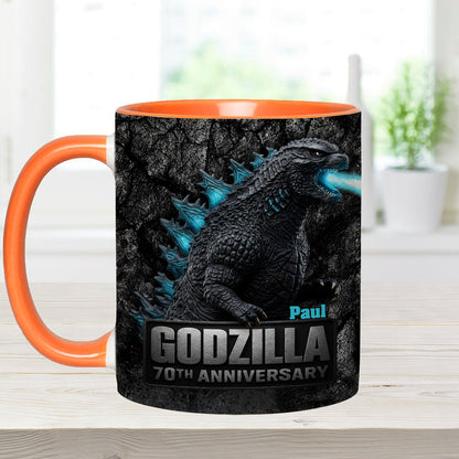 70th Anniversary - Personalized Giant Monster Accent Mug