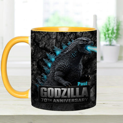 70th Anniversary - Personalized Giant Monster Accent Mug