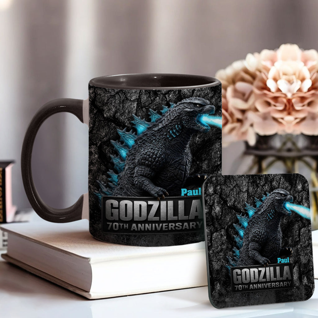 70th Anniversary - Personalized Giant Monster Accent Mug