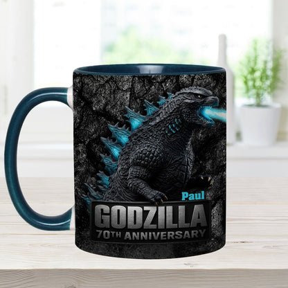 70th Anniversary - Personalized Giant Monster Accent Mug