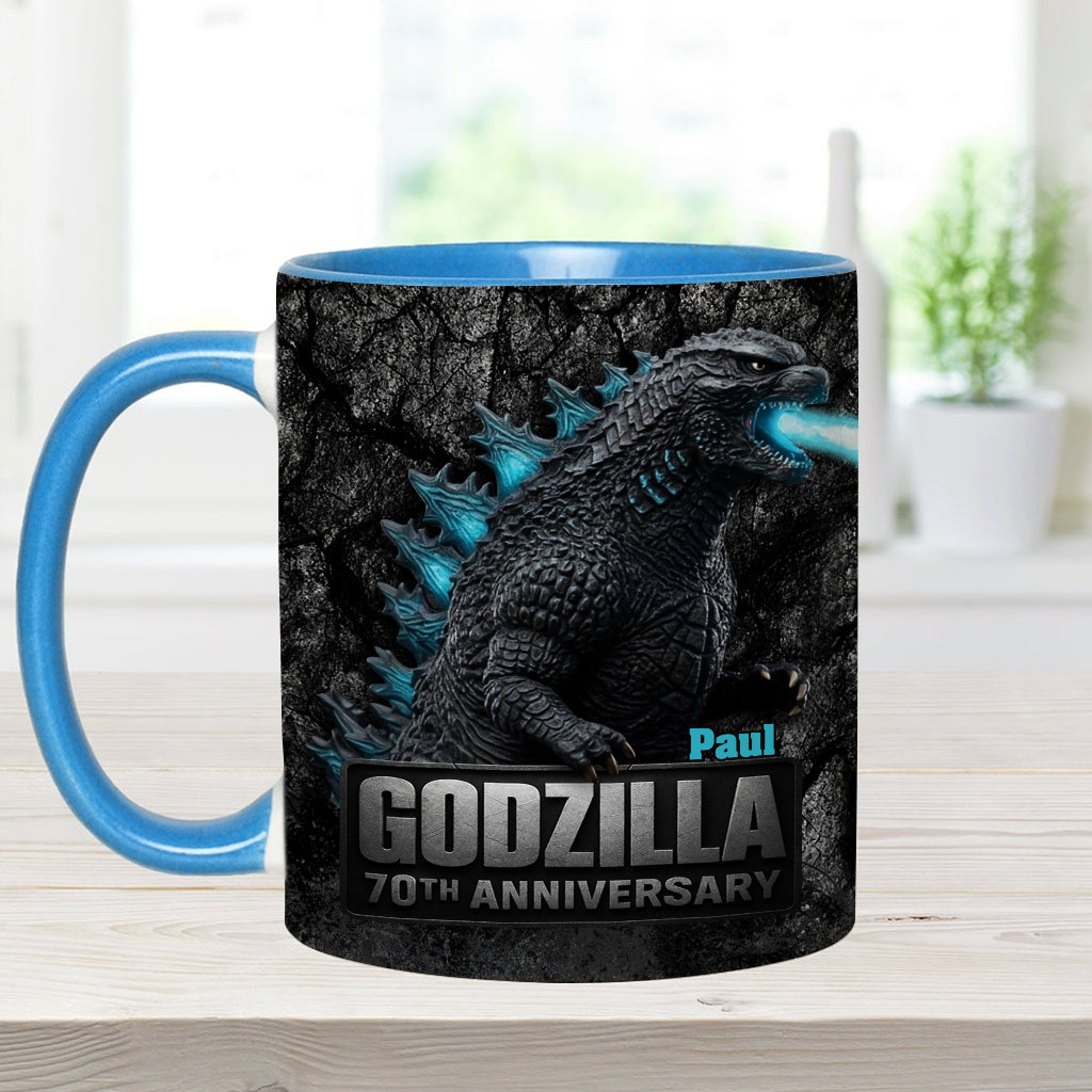 70th Anniversary - Personalized Giant Monster Accent Mug