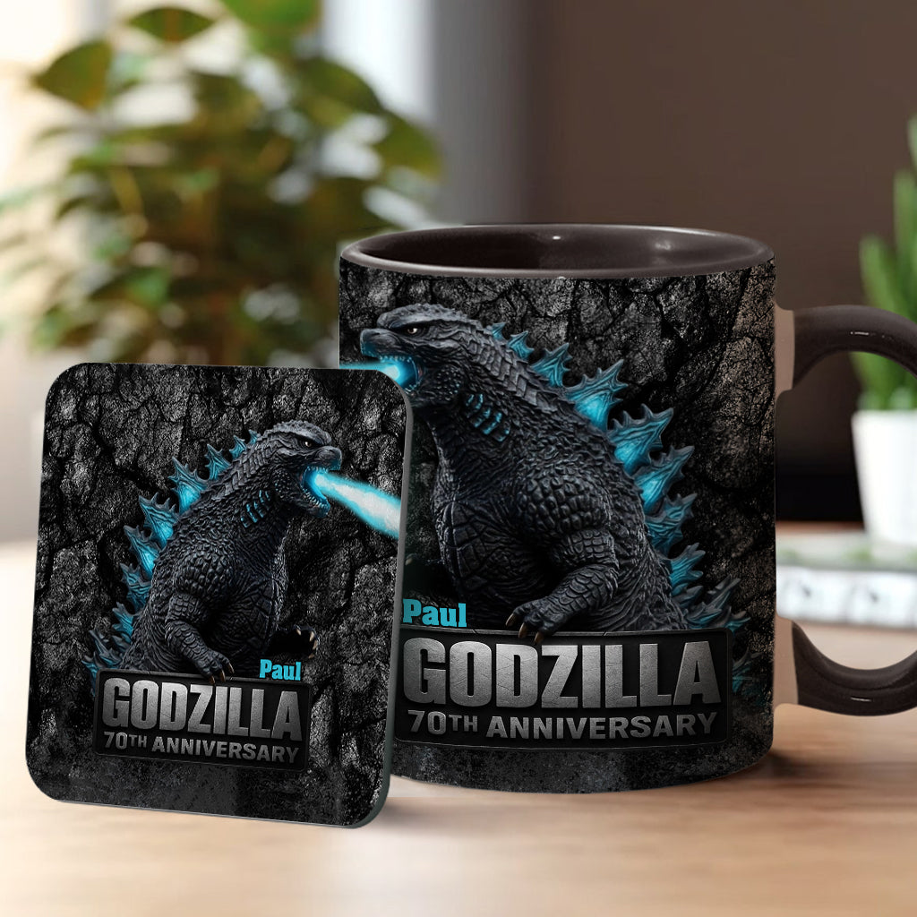70th Anniversary - Personalized Giant Monster Accent Mug