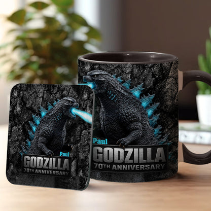 70th Anniversary - Personalized Giant Monster Accent Mug
