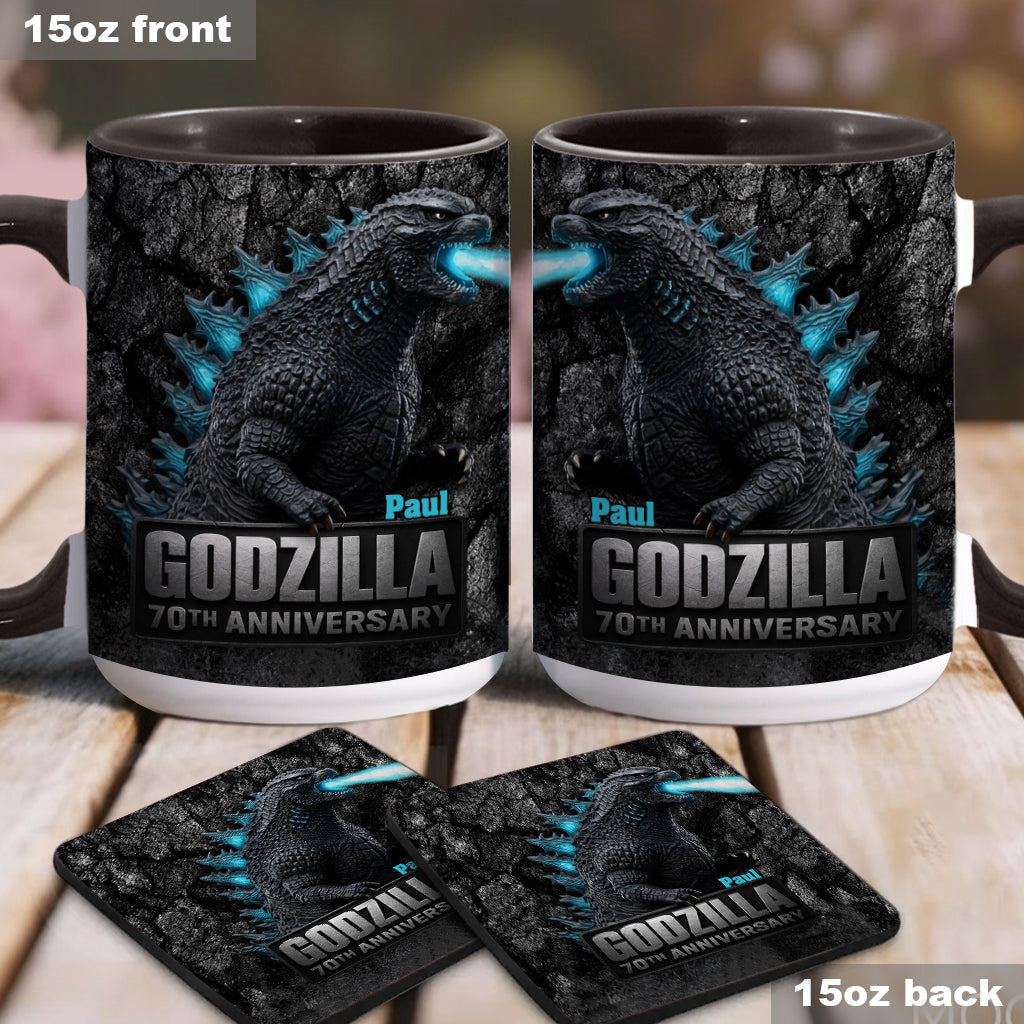 70th Anniversary - Personalized Giant Monster Accent Mug