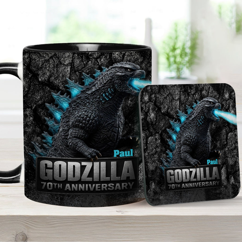 70th Anniversary - Personalized Giant Monster Accent Mug